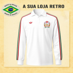 Camisa retrô Seleção da Hungria branca ML -1978