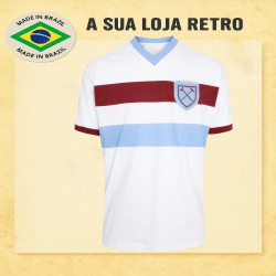 Camisa retro West Ham Branca 1970 - ENG