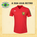 Camisa retrô Belgica Vermelha -1980