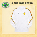 Camisa retrô Belgica ML Branca 1986