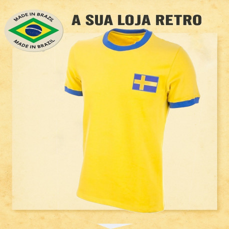 Camisa retrô Suécia 1970