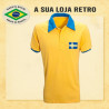 Camisa retrô Sueçia 1958