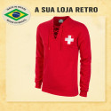 Camisa retrô Suiça Cordinha ML - 1954