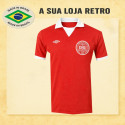 Camisa retrô Dinamarca -1980