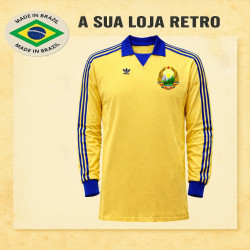 Camisa retrô Romenia logo ML 1987