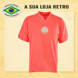 Camisa retrô da Bulgaria Vermelha- 1970