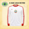 Camisa retrô da Bulgaria branca- 1975-79