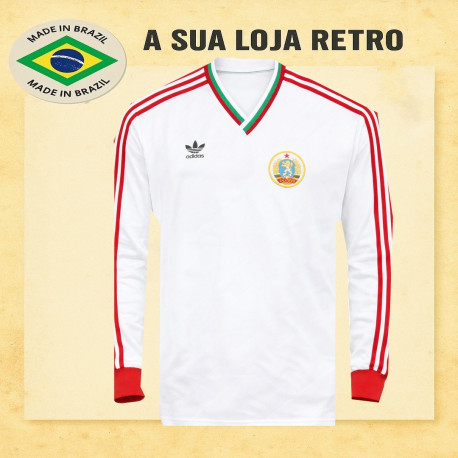 Camisa retrô da Bulgaria ML Branca- 1986