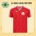 Camisa retrô Bulgária Vermelha 1986