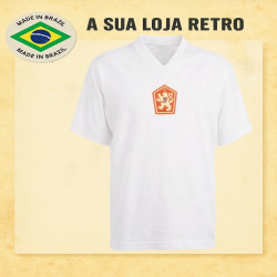 Camisa retrô Tchecoslovaquia Branca 1970