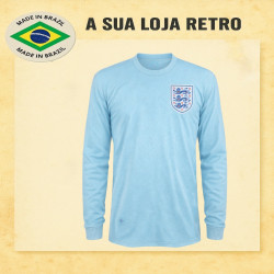 Camisa retrô da Inglaterra ML azul clarinho 1970