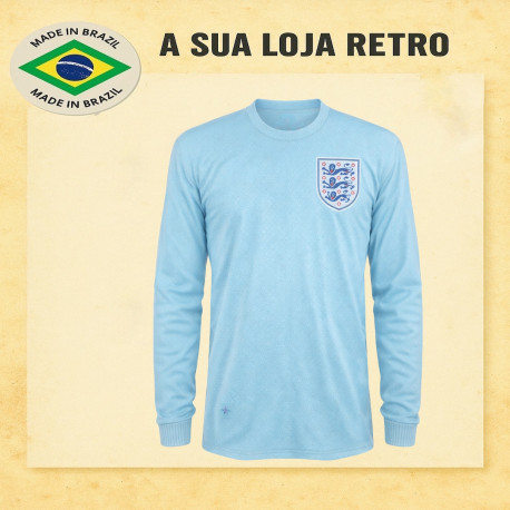 Camisa retrô da Inglaterra ML azul clarinho 1970