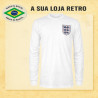 Camisa retrô da Inglaterra branca ML - 1970