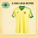 Camisa retrô Amarela Pais de Gales 1985
