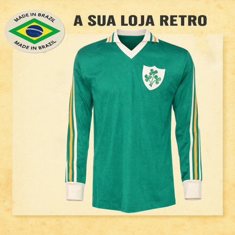 Camisa retrô Irlanda ML . 1987