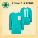 Camisa retrô Irlanda do Norte Georges Best