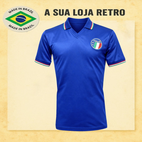 Camisa retrô Italia 1986