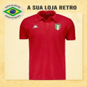 Camisa retrô Italia Kappa Vermelha
