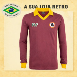 Camisa retrô AS Roma tradicional ML 1987- ITA