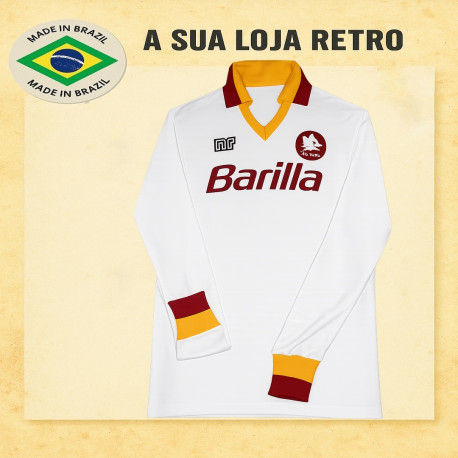 Camisa retrô AS Roma branca 1987 - ITA