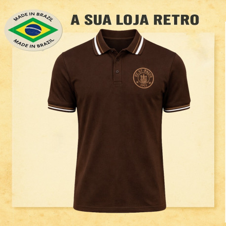 Camisa retro Gola Polo fc st pauli