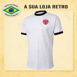 Camisa retrô Eintracht Frankfurt branca 1970 - ALE