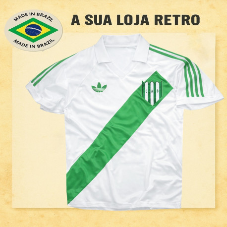 Camisa retrô Banfield branca logo- ARG