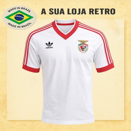Camisa retrô Benfica Branca - POR