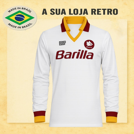 Camisa retrô AS Roma branca 1987 - ITA