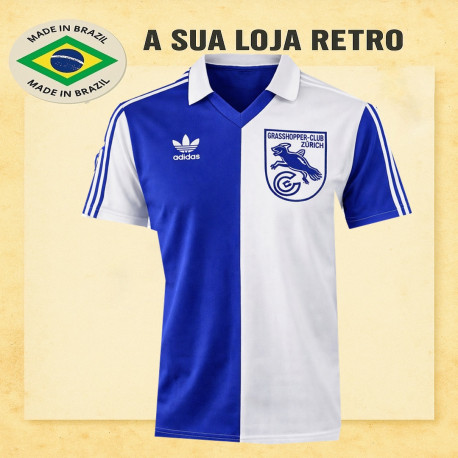 Camisa retrô Grasshoper de Zurich -1988