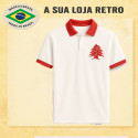 Camisa retrô Libano Gola Polo.