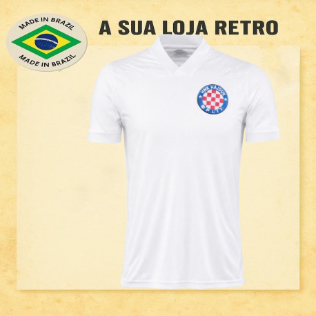 Camisa retrô Hadjuk Split Branca 1980 - CRO