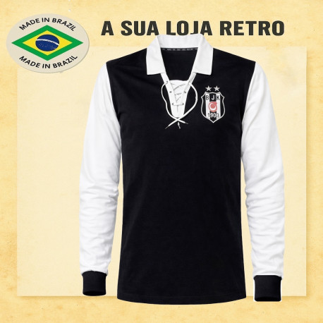 Camisa retrô Besisktas Cordinha ML. TUR