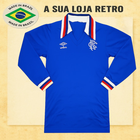 Camisa retrô Glasgow Rangers ML 1980 ESCSC