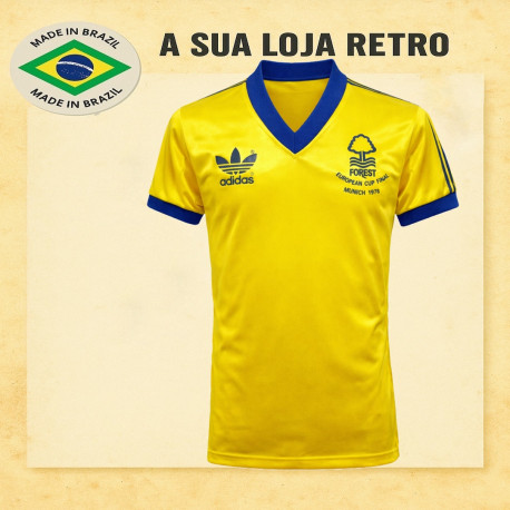 Camisa retrô Nottingham Forest Amarela 1979 - ENG