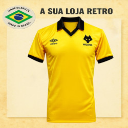 Camisa retrô. Wolverhampton Wanderers F.C. 1980