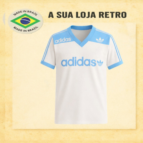 Camisa retrô Treino Azul celeste