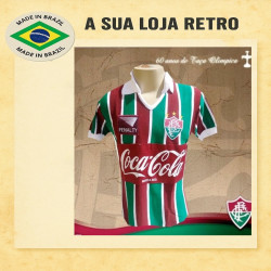 Camisa retrô Fluminense Coca cola Vinho 1991