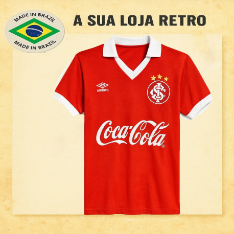 Camisa retrô inter umbro vermelha 1989.