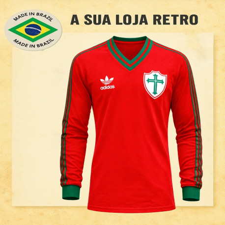 Camisa retrô Portuguesa Desportos Vermelha ML1987