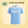 Camisa retrô Treino Azul e Branco Celeste