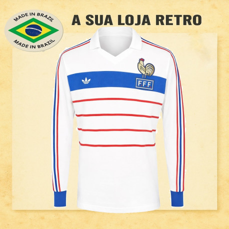 Camisa retrô França branca 1984 -ML