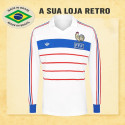 Camisa retrô França Branca 1984 -ML