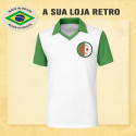 Camisa retrô da Algeria Branca e Verde - 1980