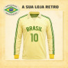 Camisa retrô Brasil de Volei ML Amarela - 1984