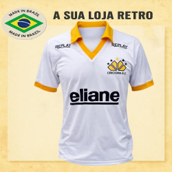 Camisa retrô Branca Criciuma Replay 1986
