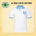 Camisa retrô Racing Polo Dry Fit- ARG