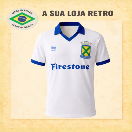Camisa retrô Santo André branca 1980