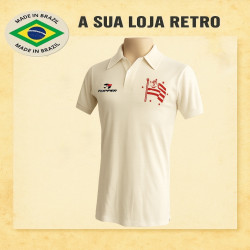 Camisa retro Nautico branca Dry Fit