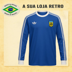 Camisa retrô Argentina azul Dry Fit 1978